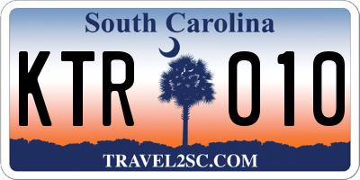 SC license plate KTR010