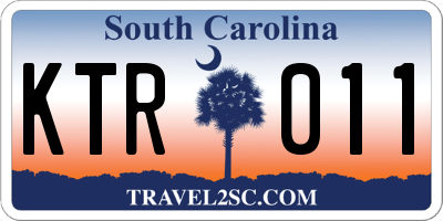 SC license plate KTR011