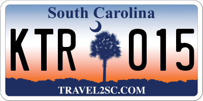 SC license plate KTR015
