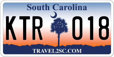 SC license plate KTR018