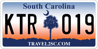 SC license plate KTR019