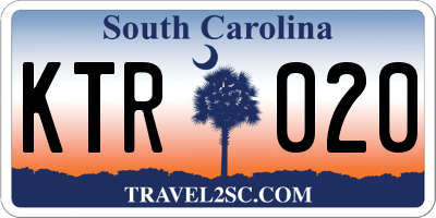 SC license plate KTR020