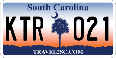 SC license plate KTR021