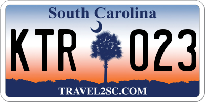 SC license plate KTR023