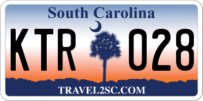 SC license plate KTR028