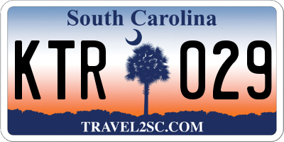 SC license plate KTR029