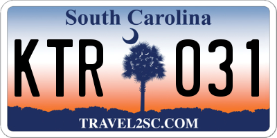 SC license plate KTR031