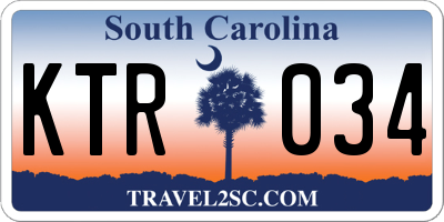 SC license plate KTR034