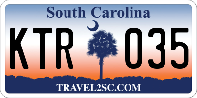 SC license plate KTR035