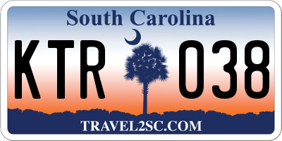SC license plate KTR038