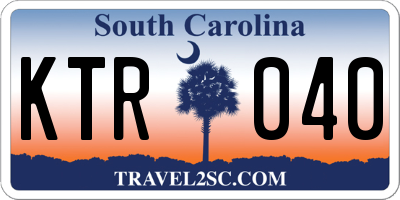 SC license plate KTR040