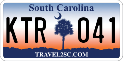 SC license plate KTR041