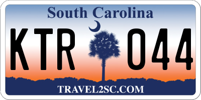 SC license plate KTR044