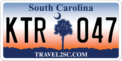 SC license plate KTR047