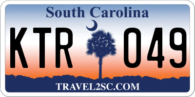 SC license plate KTR049