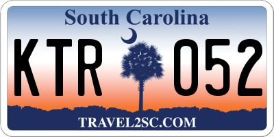 SC license plate KTR052