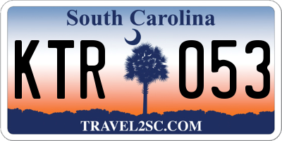SC license plate KTR053