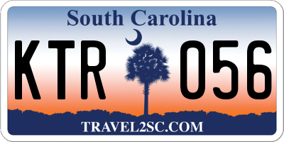 SC license plate KTR056