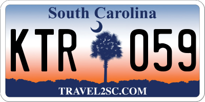 SC license plate KTR059