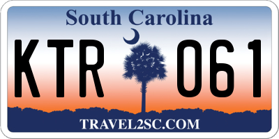 SC license plate KTR061