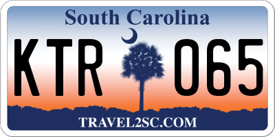 SC license plate KTR065