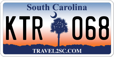 SC license plate KTR068