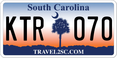 SC license plate KTR070