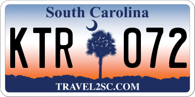 SC license plate KTR072