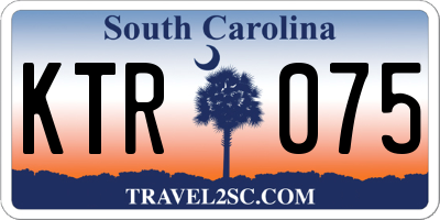 SC license plate KTR075