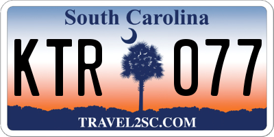 SC license plate KTR077