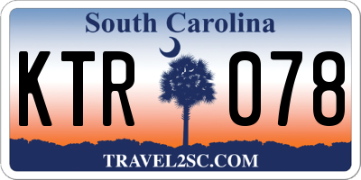 SC license plate KTR078