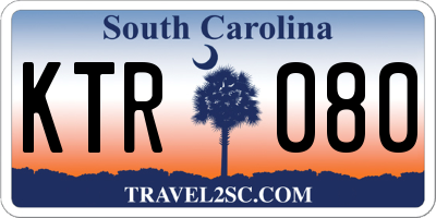 SC license plate KTR080