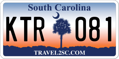 SC license plate KTR081