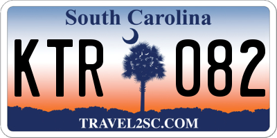 SC license plate KTR082