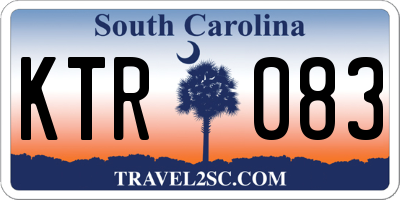 SC license plate KTR083