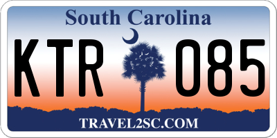 SC license plate KTR085