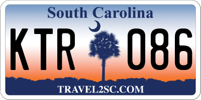 SC license plate KTR086