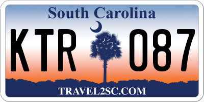 SC license plate KTR087
