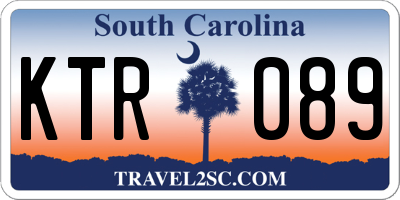SC license plate KTR089