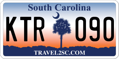 SC license plate KTR090