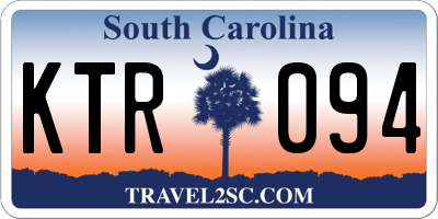 SC license plate KTR094