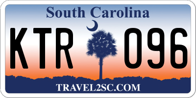 SC license plate KTR096