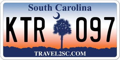 SC license plate KTR097
