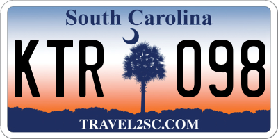 SC license plate KTR098