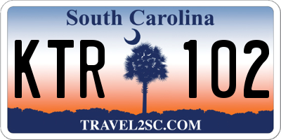 SC license plate KTR102