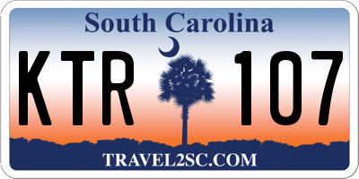 SC license plate KTR107
