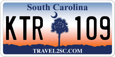 SC license plate KTR109