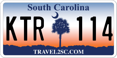 SC license plate KTR114