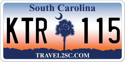 SC license plate KTR115