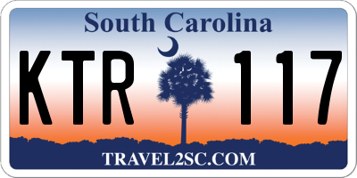 SC license plate KTR117